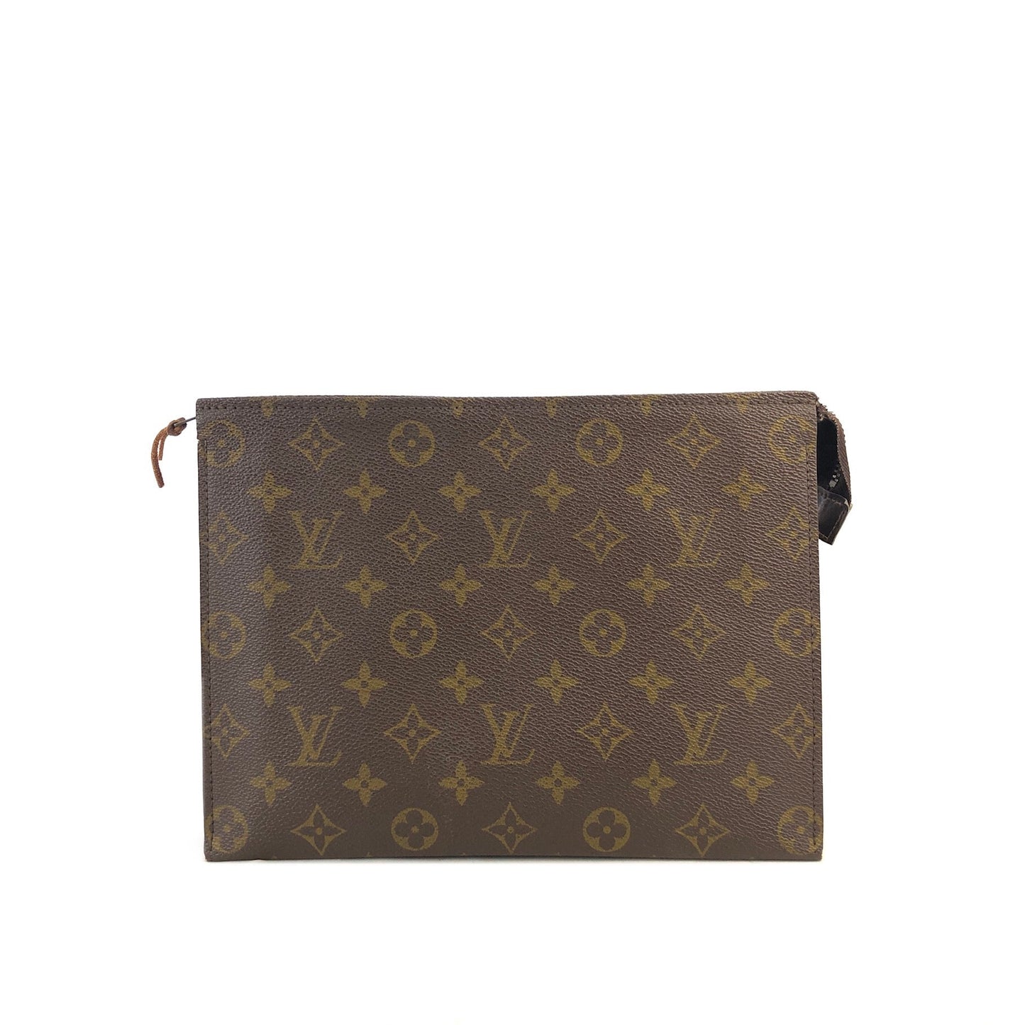 LOUIS VUITTON Monogram Clutch bag Brown Vintage Old pi5bez