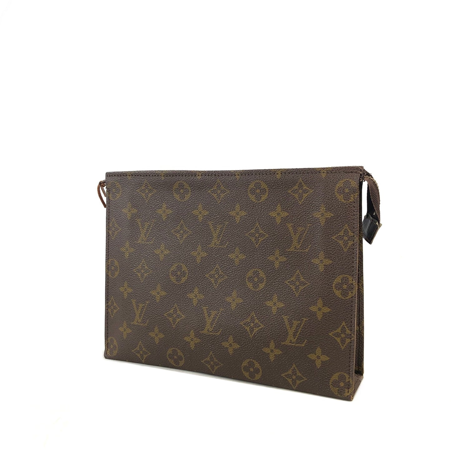 LOUIS VUITTON Monogram Clutch bag Brown Vintage Old pi5bez