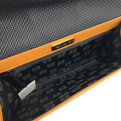 Yves Saint Laurent YSL Triangle logo Clutch bag Black Vintage Old suxezx