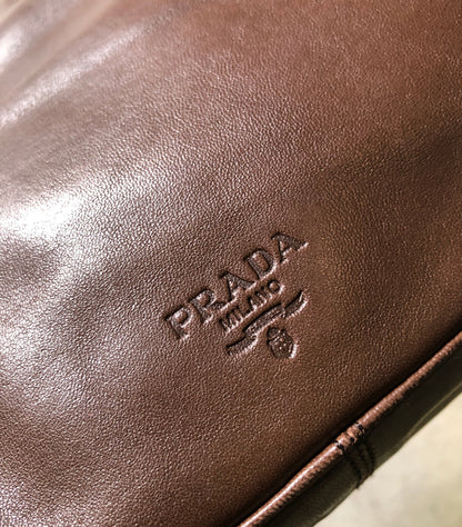 PRADA Tortoiseshell chain Handbag Totebag Brown Vintage Old tvmaz3