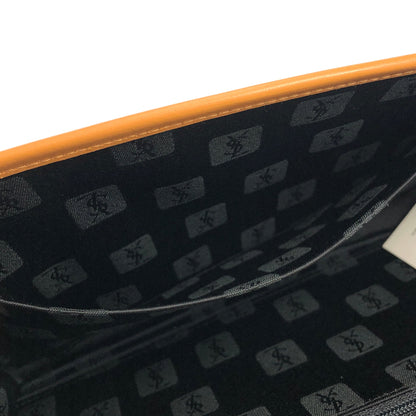 Yves Saint Laurent YSL Triangle logo Clutch bag Black Vintage Old suxezx