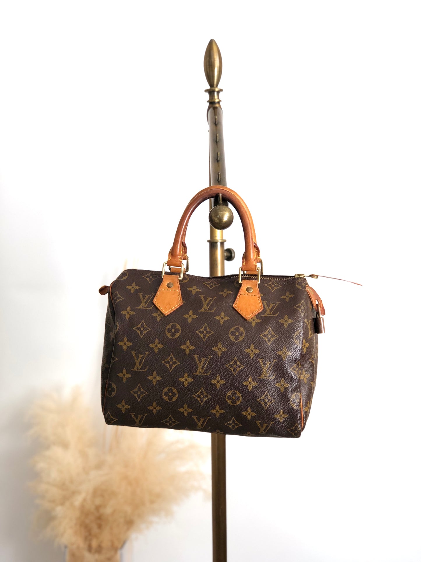 LOUIS VUITTON Monogram Small Boston bag Brown Vintage pg4nya