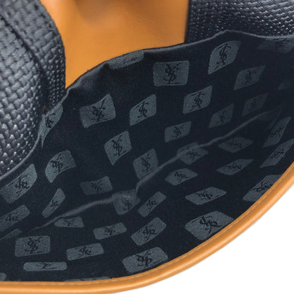 Yves Saint Laurent YSL Triangle logo Clutch bag Black Vintage Old suxezx