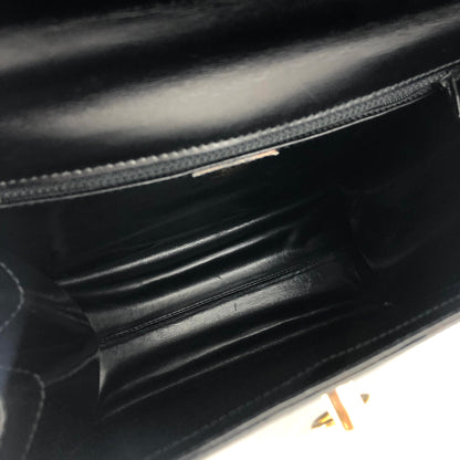 CELINE Gancini 兩用單肩包手提包黑色復古舊 Celine dn2fvc