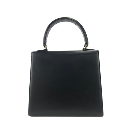 CELINE Gancini 兩用單肩包手提包黑色復古舊 Celine dn2fvc