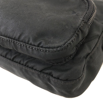PRADA Triangle Logo Nylon Sling bag One Shoulder bag Black Vintage 6kv5z8