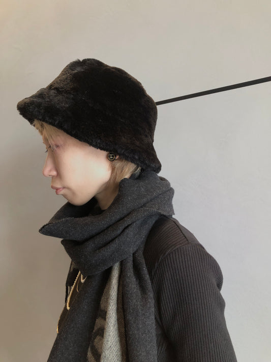 Christian Dior Logo Scarf Black Vintage 3xf4yd