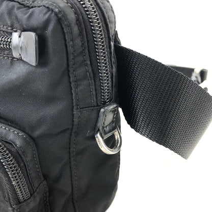 PRADA Triangle Logo Nylon Sling bag One Shoulder bag Black Vintage 6kv5z8