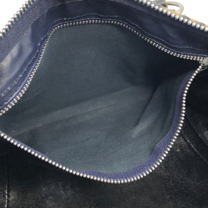 Christian Dior Trotter Jacquard Bostonbag Handbag Navy Vintage Old 74b3p6