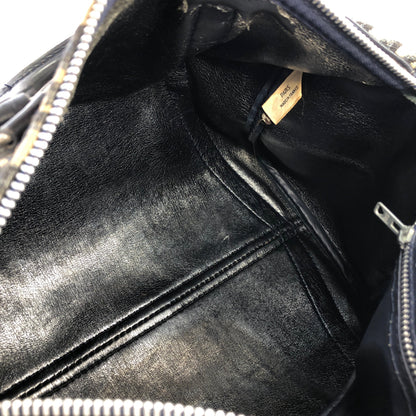 Christian Dior Trotter Jacquard Bostonbag Handbag Navy Vintage Old 74b3p6