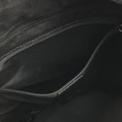 GUCCI Logo emboss Drawstring Bucket Leather Shoulderbag Black OldGUCCI Vintage baa8i6