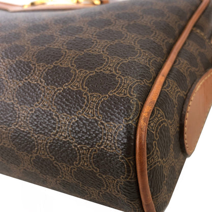 CELINE Macadam Horse bit Crossbody Shoulder bag Brown Vintage Old Celine u2tz75
