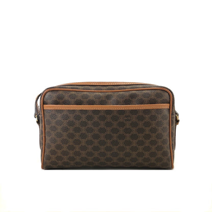CELINE Macadam Horse bit Crossbody Shoulder bag Brown Vintage Old Celine u2tz75