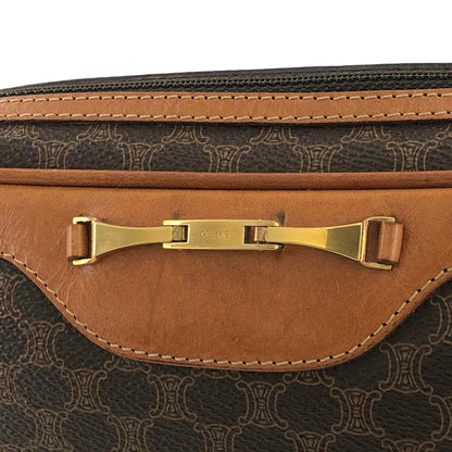 CELINE Macadam Horse bit Crossbody Shoulder bag Brown Vintage Old Celine u2tz75