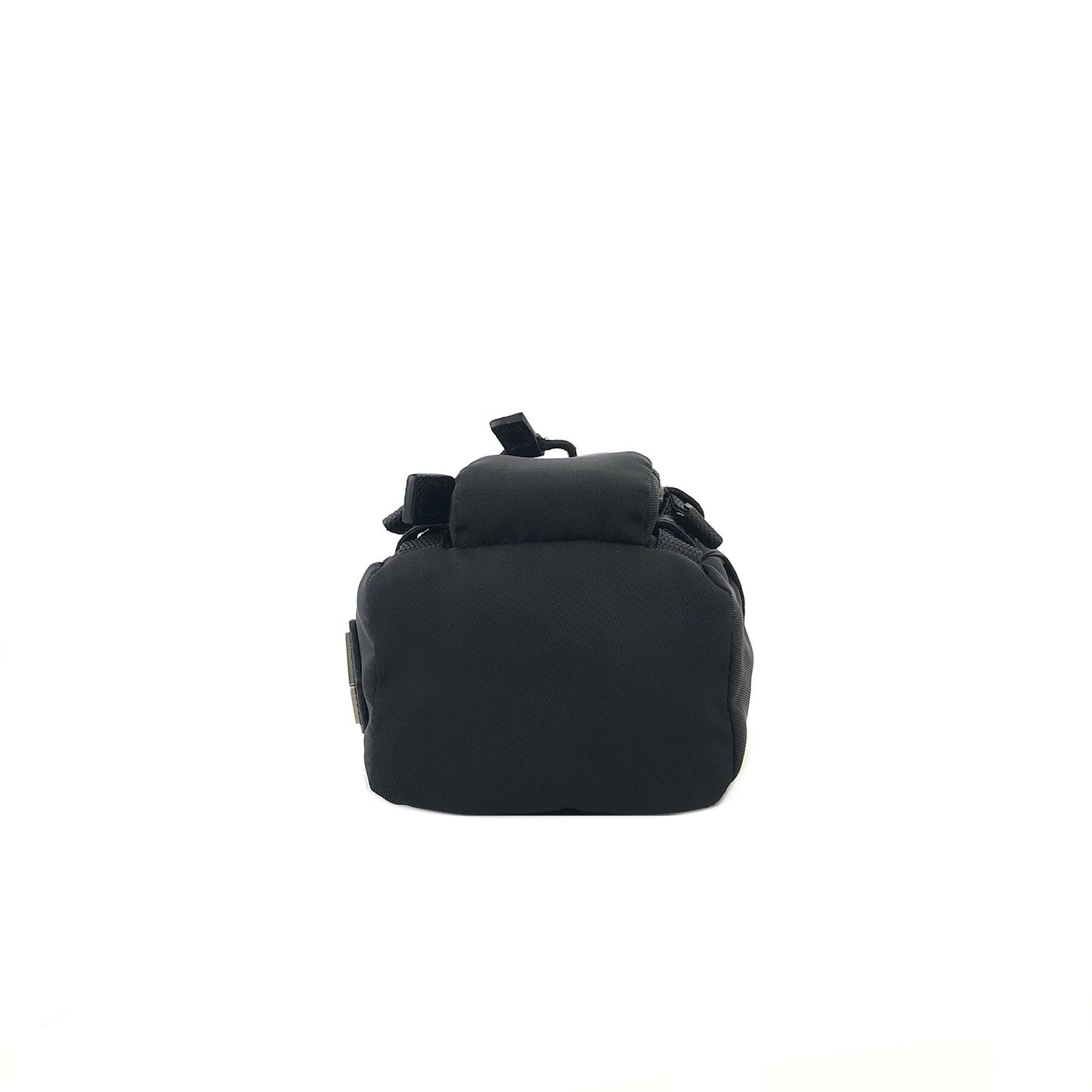 PRADA Triangle logo Backpack type Nylon Keycase Pouch 2TT061 Black Vintage Old e5w63e