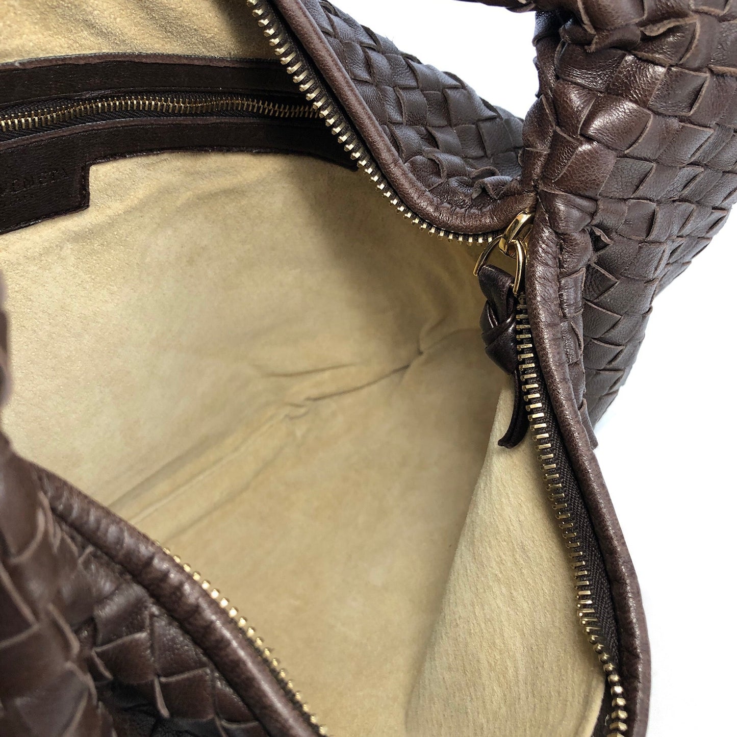 Bottega Veneta Intrecciato Leather Hobo bag Brown VIntage k3wg3r