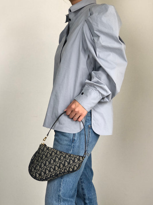 Christian Dior  Trotter Shoulder bag Navy Vintage 73m2yp