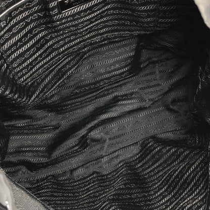 PRADA Triangle logo Nylon Leather Backpack BlacK Vintage Old z7gcsx