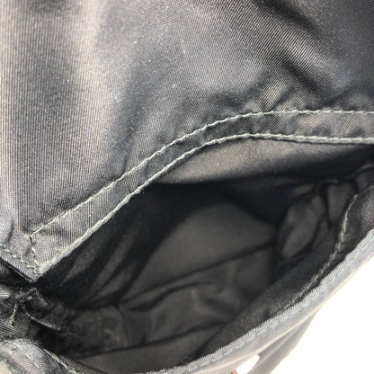 PRADA Triangle logo Nylon Leather Backpack BlacK Vintage Old z7gcsx