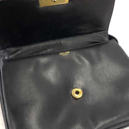 CELINE 馬車皮肩包 黑色 復古舊款 Celine aj7es6