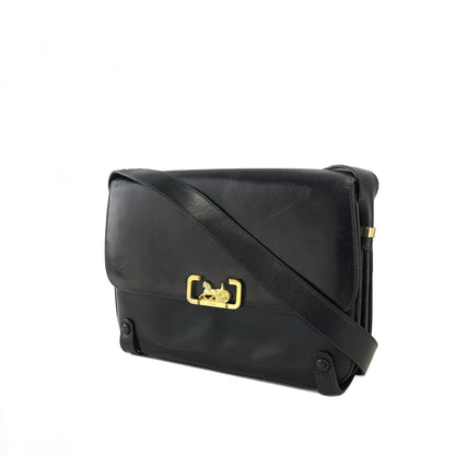 CELINE 馬車皮肩包 黑色 復古舊款 Celine aj7es6