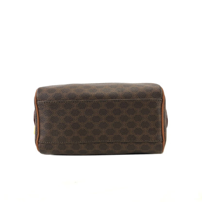 CELINE Macadam minibag miniBoston bag Shoulder bag Leather Brown Vintage Old Celine 2jh5mw