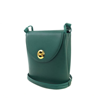 GIVENCHY Turn lock logo Leather Green rvmee6