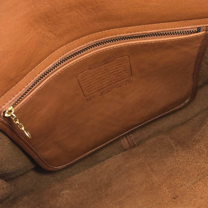 COACH Grab 皮革旋鎖公事包 棕色 復古 舊款 euaujd
