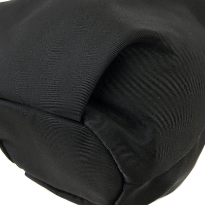 PRADA Logo Nylon Mini Bag Drawstring Handbag Black Vintage Old bbsywj