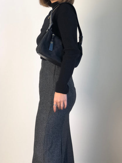 GUCCI GG Canvas Shoulder bag Black Vintage xi6jhz