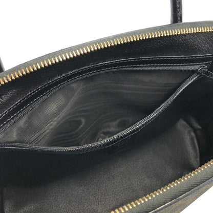 CELINE Macadam PVC Leather Bugatti Bolide 2way Shoulder Bag Black  Vintage Old Celine tv4zki