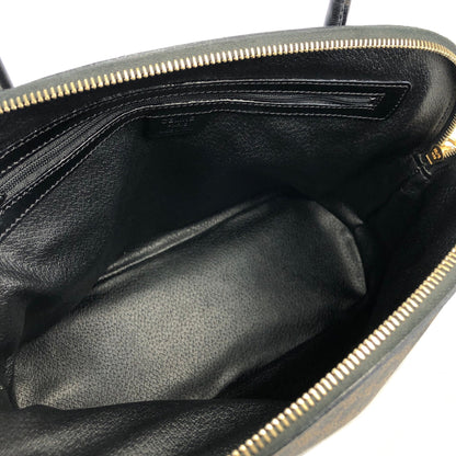 CELINE Macadam PVC Leather Bugatti Bolide 2way Shoulder Bag Black  Vintage Old Celine tv4zki