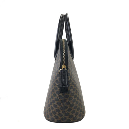 CELINE Macadam PVC Leather Bugatti Bolide 2way Shoulder Bag Black  Vintage Old Celine tv4zki
