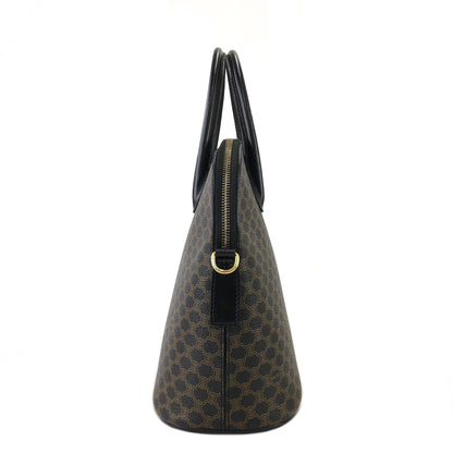 CELINE Macadam PVC Leather Bugatti Bolide 2way Shoulder Bag Black  Vintage Old Celine tv4zki