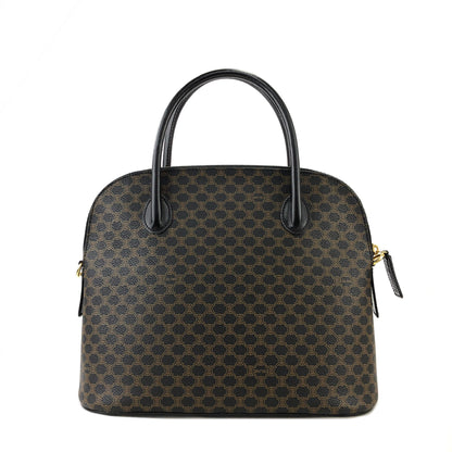 CELINE Macadam PVC Leather Bugatti Bolide 2way Shoulder Bag Black  Vintage Old Celine tv4zki