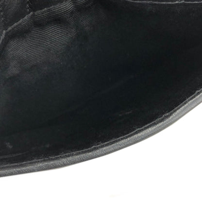 VALENTINO GARAVANI V logo Chevron Two-way Shoulder bag Clutch bag Black Vintage Old sems6s