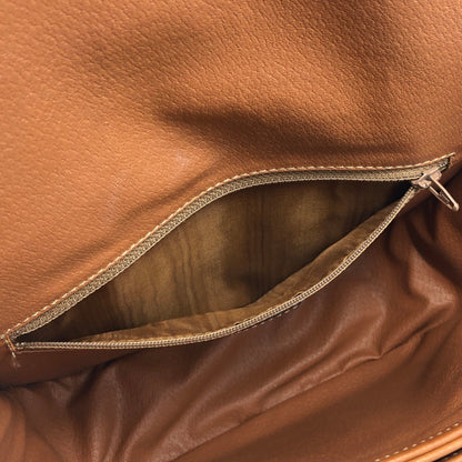 CELINE Macadam Blason Flap Crossbody Shoulder bag Beige Vintage Old CELINE gtvh4k