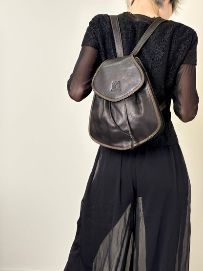 LOEWE Anagram Backpack Black Vintage 53w2pp