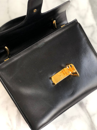 CELINE 馬車手提包 黑色 復古 舊款 CELINE metasx