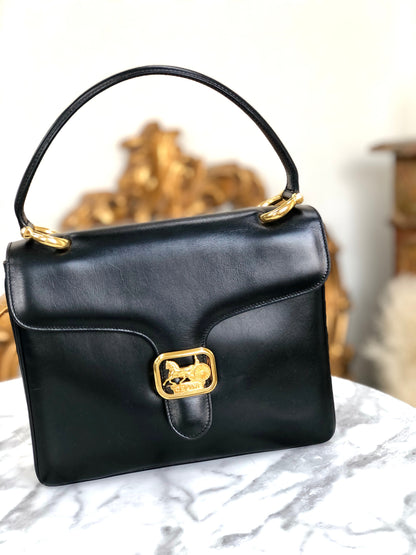 CELINE 馬車手提包 黑色 復古 舊款 CELINE metasx