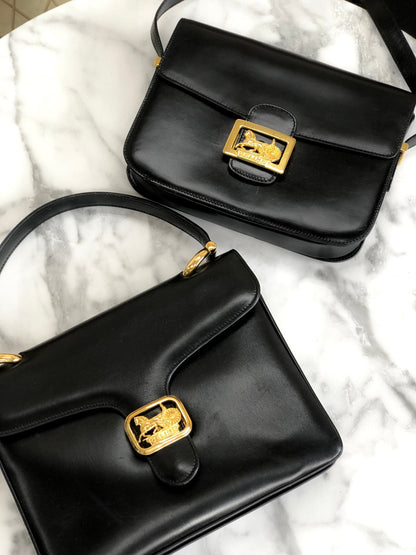 CELINE 馬車手提包 黑色 復古 舊款 CELINE metasx