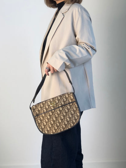 Christian Dior Trotter Shoulder bag Brown Vintage f2cedr