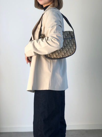 Christian Dior Trotter Shoulder bag Brown Vintage f2cedr