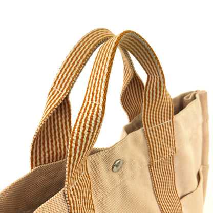 HERMES Fool toe MM 帆布手提包 米色 Vintage Old 5k5wy6