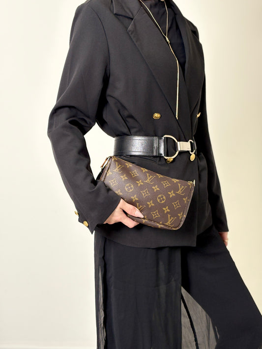 LOUIS VUITTON Monogram Shoulder bag Brown M51980 Vintage z7gkhx