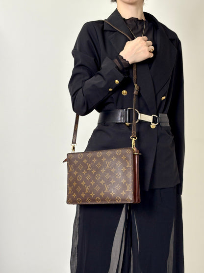 LOUIS VUITTON Monogram Shoulder bag Brown M51205 Vintage uj5nbu
