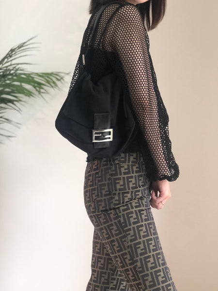 FENDIバケハ　yuu Baguette Chain Midi Fabric Multicolor | Fendi
