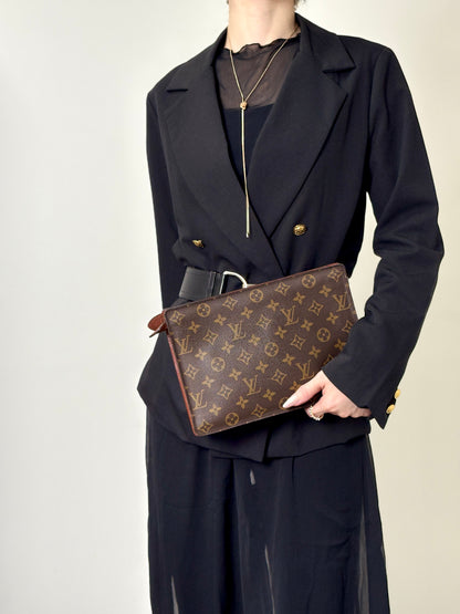 LOUIS VUITTON Monogram Shoulder bag Brown M51205 Vintage uj5nbu