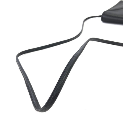 Yves Saint Laurent YSL Triangle logo Shoulder bag Black Vintage Old kirbab