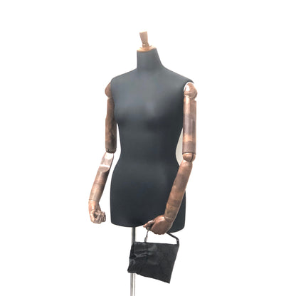 GUCCI Jumbo GG Canvas Small Handbag Pouch Black Vintage Old Gucci cwkemy